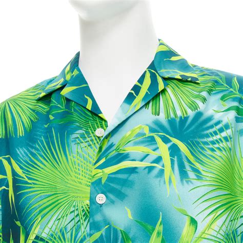 celebnfashion247 jlo green tropical print versace